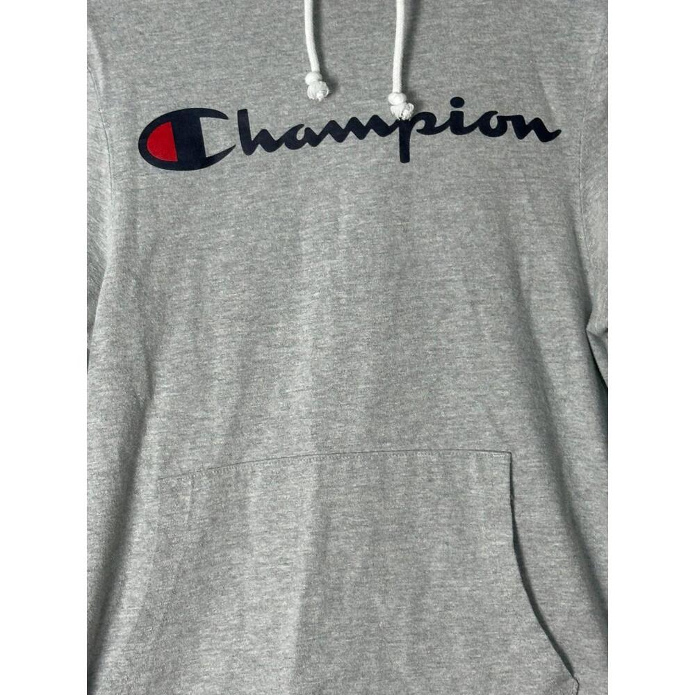 Champion Reverse Weave Style Gray Script Logo Hoo… - image 3